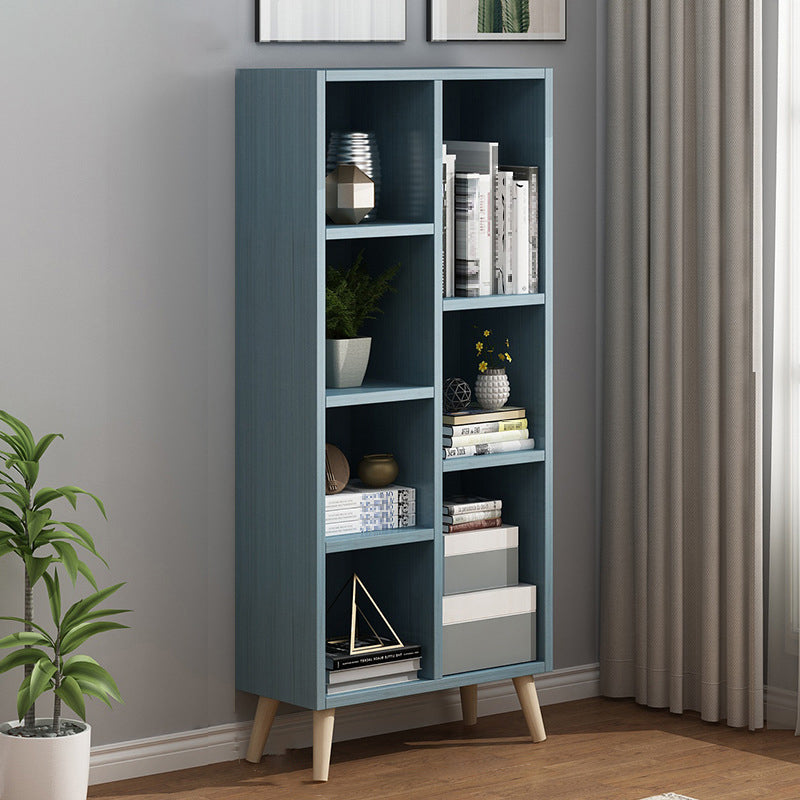 Scandinavian 9-inch Wide Cube Bookshelf Wood Home Floor Type Bookcase