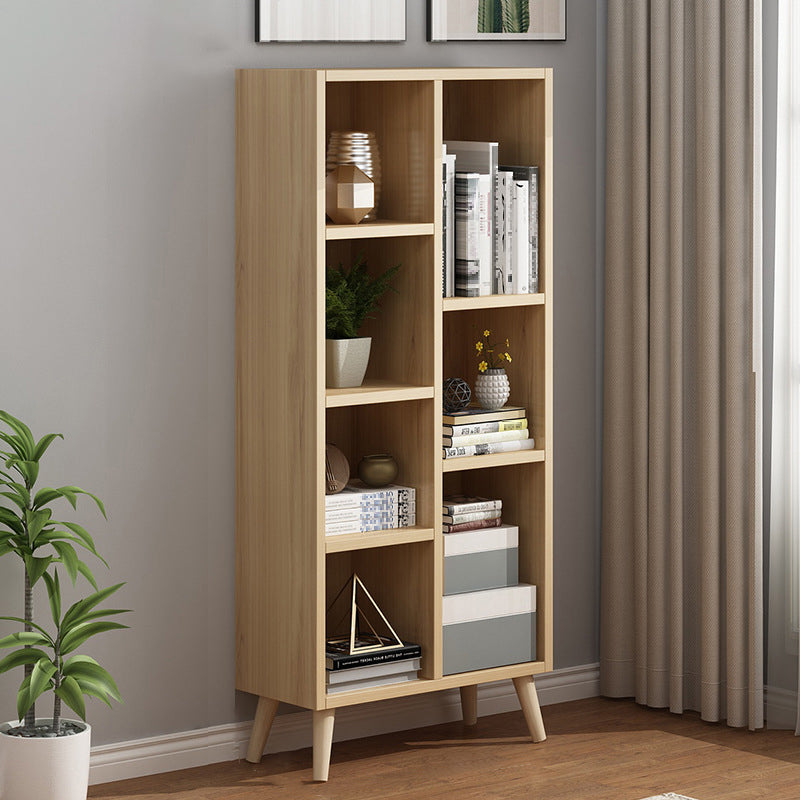 Scandinavian 9-inch Wide Cube Bookshelf Wood Home Floor Type Bookcase