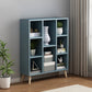 Scandinavian 9-inch Wide Cube Bookshelf Wood Home Floor Type Bookcase