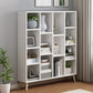 Scandinavian 9-inch Wide Cube Bookshelf Wood Home Floor Type Bookcase