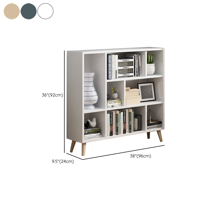 Scandinavian 9-inch Wide Cube Bookshelf Wood Home Floor Type Bookcase