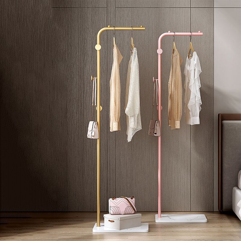 Modern Hall Tree Color sólido 4 ganchos de abrigo Pastilla de capa de metal para dormitorio