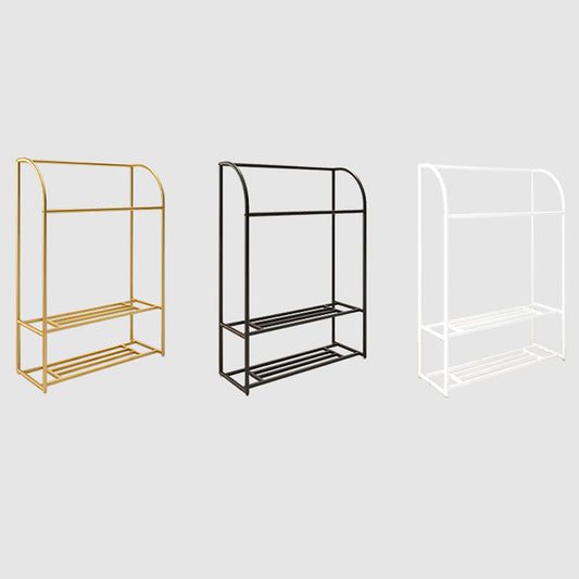 Rail de manteau moderne en métal rail suspendu et étagère de rangement étagère