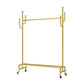 Contemporary Coat Hanger Solid Color Free Standing Storage Shelves Coat Rack with Castors