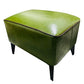 Mid-Century Modern Pouf Ottoman Faux Leather Upholstered Rectangle Ottoman with Chair Legs Green 1 Piece Clearhalo 'furn' 'furn_ottomans_poufs' 'Furniture' 'Living Room Furniture' 'Ottomans & Poufs' 'ottomans_poufs' 6425132