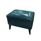 Mid-Century Modern Pouf Ottoman Faux Leather Upholstered Rectangle Ottoman with Chair Legs Dark Green 1 Piece Clearhalo 'furn' 'furn_ottomans_poufs' 'Furniture' 'Living Room Furniture' 'Ottomans & Poufs' 'ottomans_poufs' 6425153