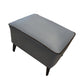 Mid-Century Modern Pouf Ottoman Faux Leather Upholstered Rectangle Ottoman with Chair Legs Blue Gray 1 Piece Clearhalo 'furn' 'furn_ottomans_poufs' 'Furniture' 'Living Room Furniture' 'Ottomans & Poufs' 'ottomans_poufs' 6425156