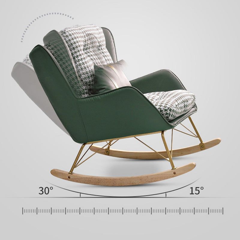 Chaise de culbuteur rembourrée moderne
