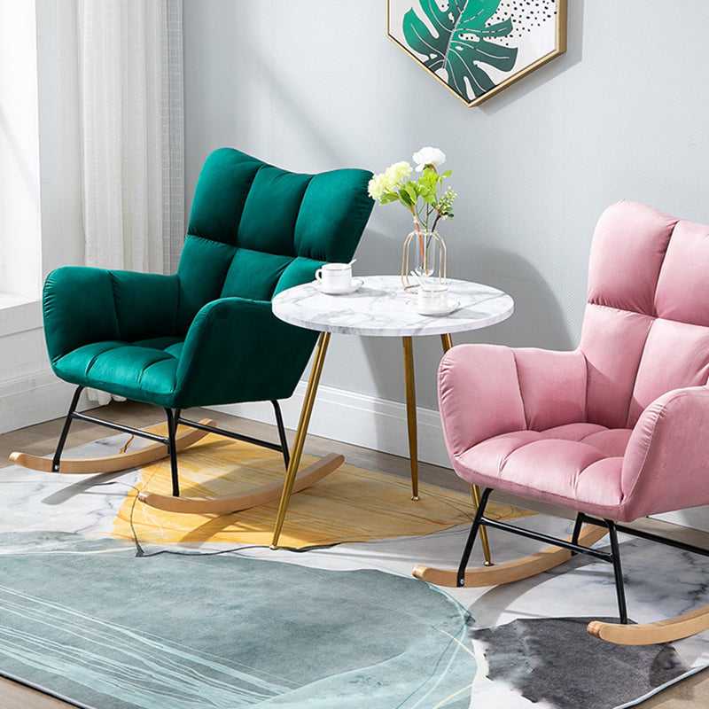 Chaise à bascule moderne chaise à ossature de Wingback pour salon