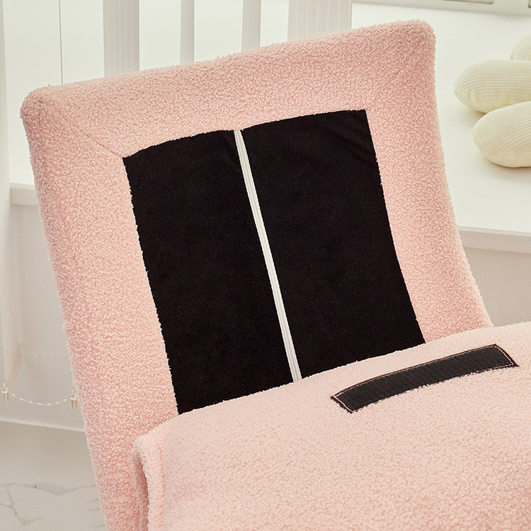 Chaise à bascule en cuir moderne chaise à bascule coussin amovible pour salle de dessin