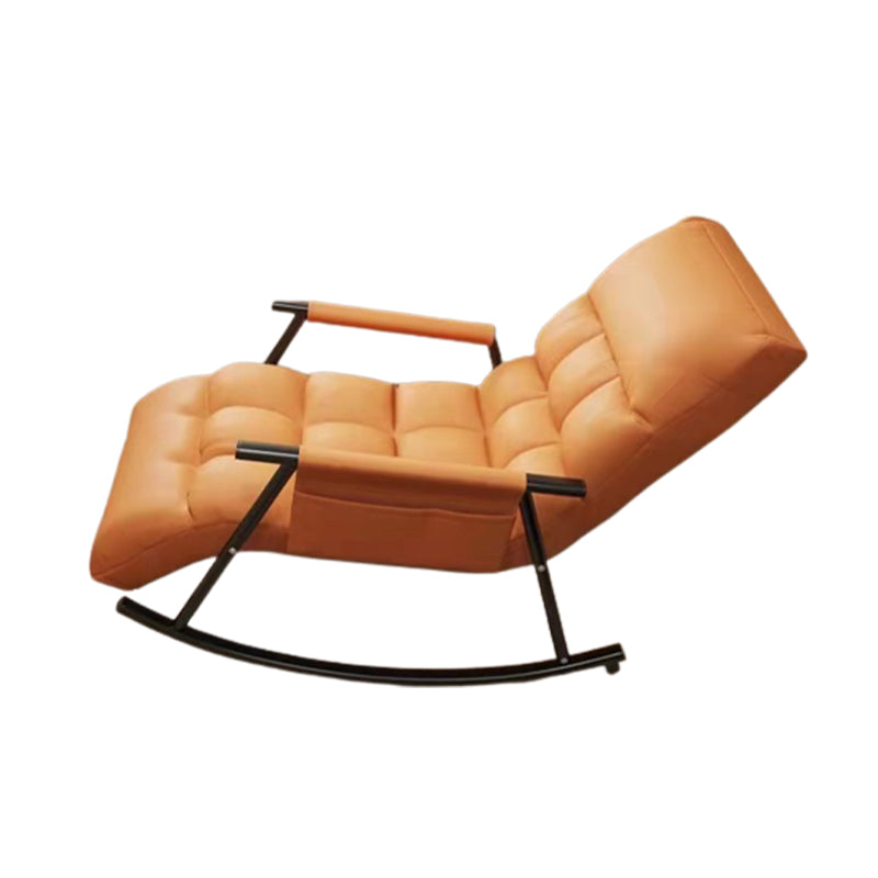 Chaise à bascule unique Coton Iron Base Lazy Chaise pour le salon