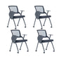 Contemporary Swivel Rolling Office Chair Mesh Arms Included Task Chair With Writing Pad 4 Piece Set Casters Included Clearhalo 'furn' 'furn_office_chair' 'Furniture' 'Office Chairs' 'Office Furniture' 'office_chair' 6425409