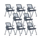 Contemporary Swivel Rolling Office Chair Mesh Arms Included Task Chair With Writing Pad 8 Piece Set Casters Included Clearhalo 'furn' 'furn_office_chair' 'Furniture' 'Office Chairs' 'Office Furniture' 'office_chair' 6425413