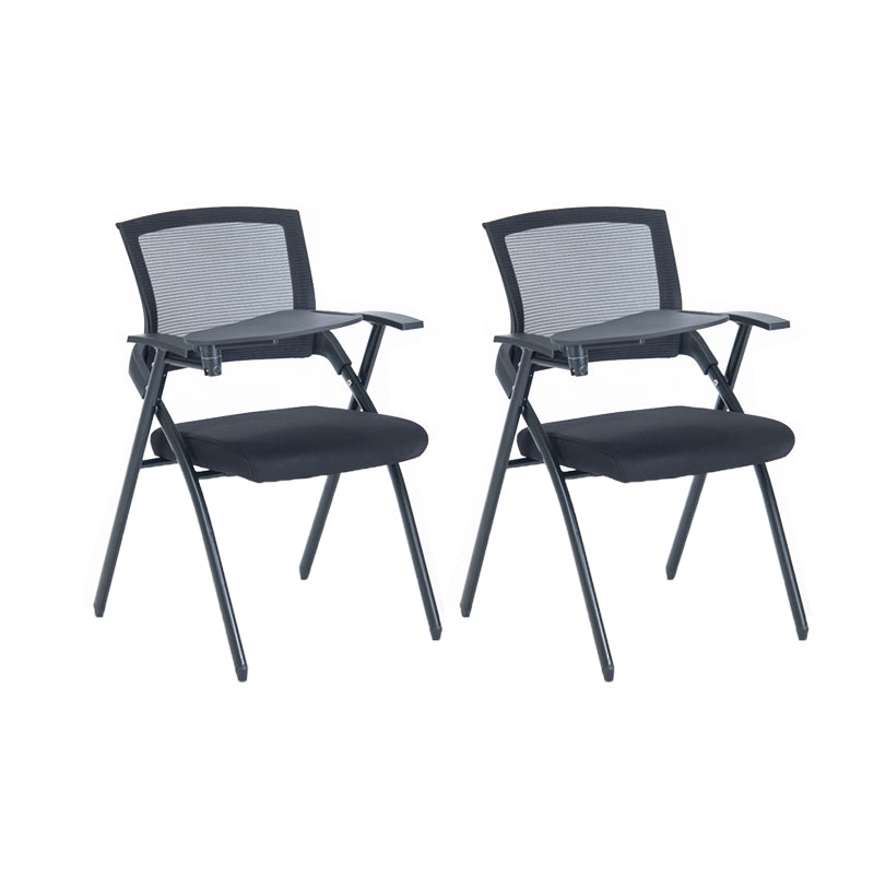 Contemporary Swivel Rolling Office Chair Mesh Arms Included Task Chair With Writing Pad 2 Piece Set Casters Not Included Clearhalo 'furn' 'furn_office_chair' 'Furniture' 'Office Chairs' 'Office Furniture' 'office_chair' 6425417