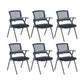 Contemporary Swivel Rolling Office Chair Mesh Arms Included Task Chair With Writing Pad 6 Piece Set Casters Not Included Clearhalo 'furn' 'furn_office_chair' 'Furniture' 'Office Chairs' 'Office Furniture' 'office_chair' 6425421