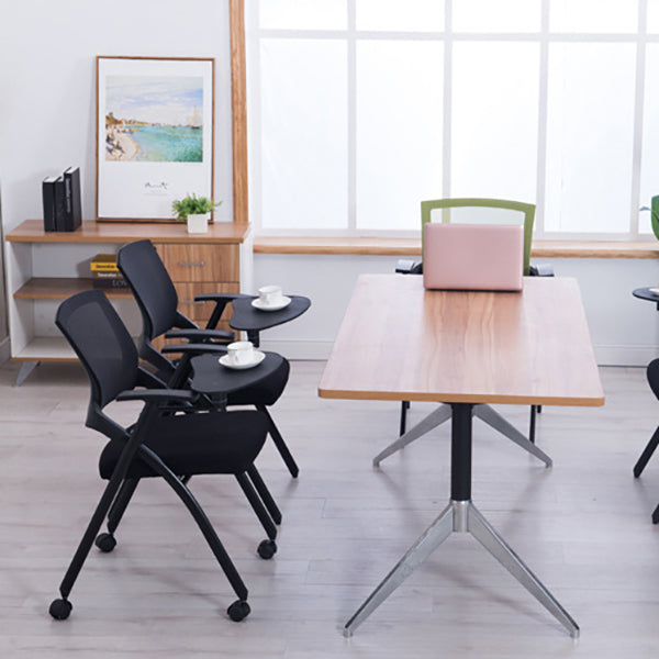 Contemporary Swivel Rolling Office Chair Mesh Arms Included Task Chair Clearhalo 'furn' 'furn_office_chair' 'Furniture' 'Office Chairs' 'Office Furniture' 'office_chair' 6425424