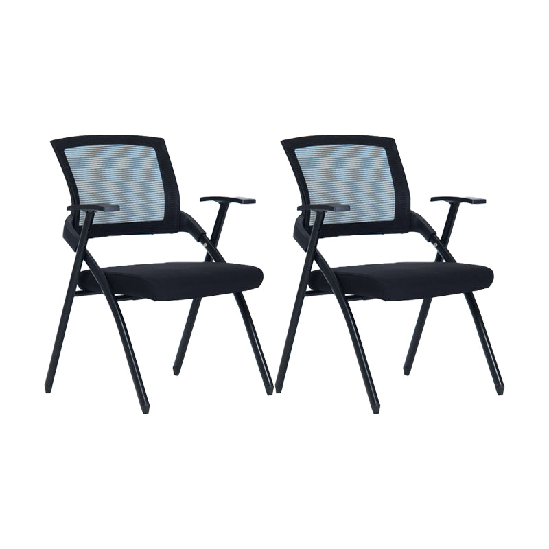 Contemporary Swivel Rolling Office Chair Mesh Arms Included Task Chair Without Writing Pad 2 Piece Set Casters Not Included Clearhalo 'furn' 'furn_office_chair' 'Furniture' 'Office Chairs' 'Office Furniture' 'office_chair' 6425433