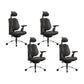 Silla ergonómica moderna para oficina en casa, silla giratoria con brazos ajustables