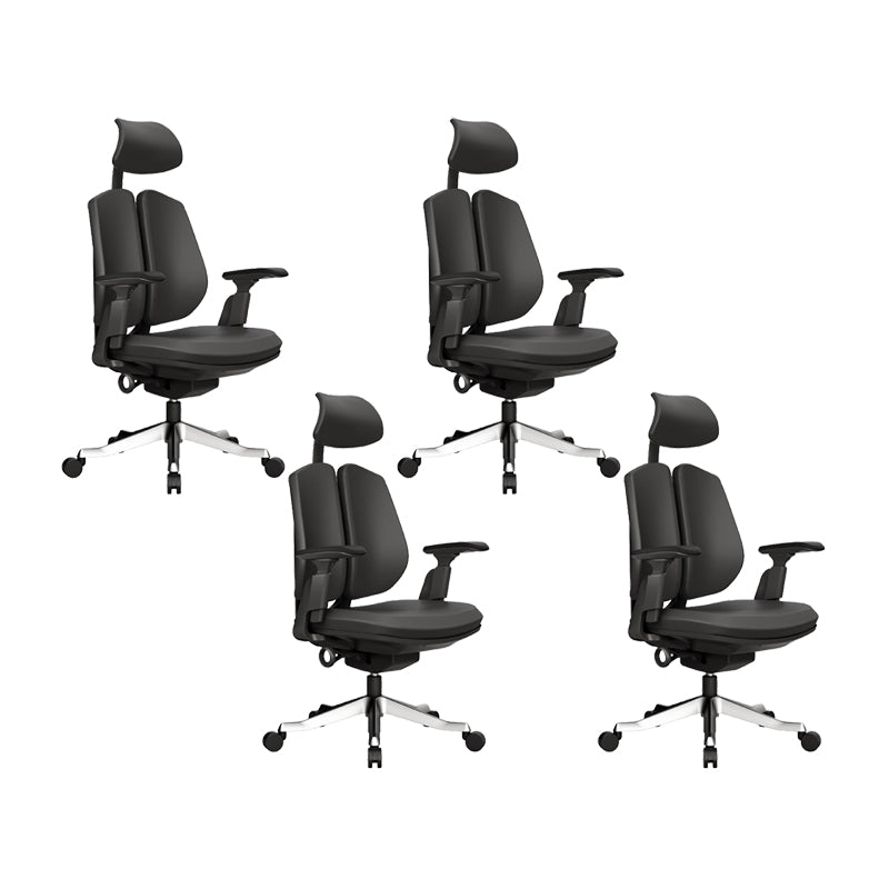 Silla ergonómica moderna para oficina en casa, silla giratoria con brazos ajustables
