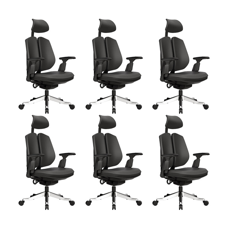 Silla ergonómica moderna para oficina en casa, silla giratoria con brazos ajustables