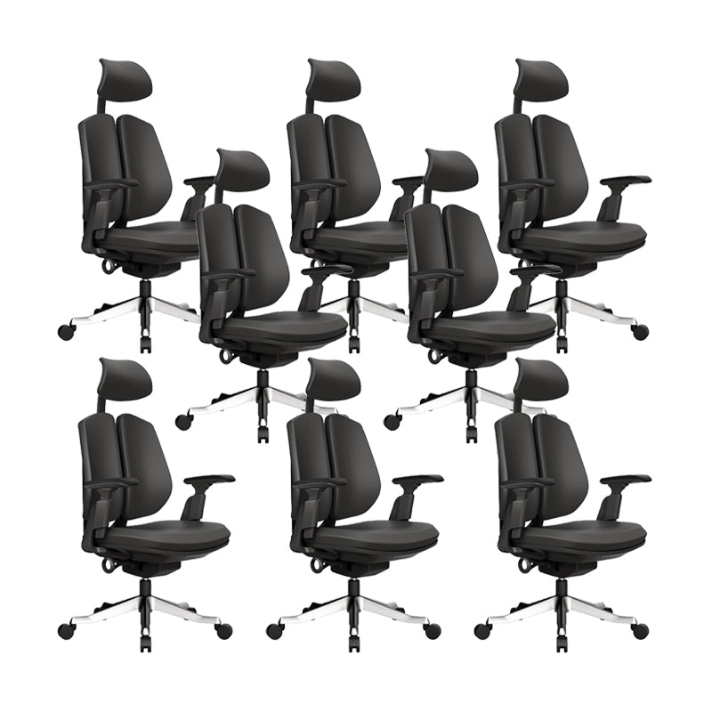 Silla ergonómica moderna para oficina en casa, silla giratoria con brazos ajustables