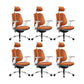 Silla ergonómica moderna para oficina en casa, silla giratoria con brazos ajustables