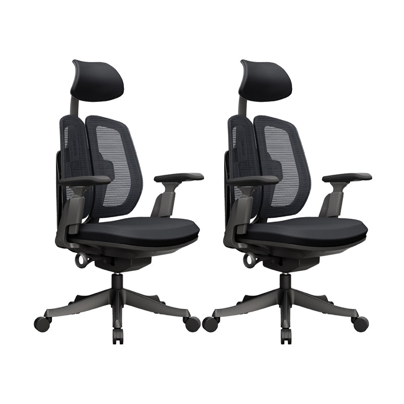 Silla ergonómica moderna para oficina en casa, silla giratoria con brazos ajustables