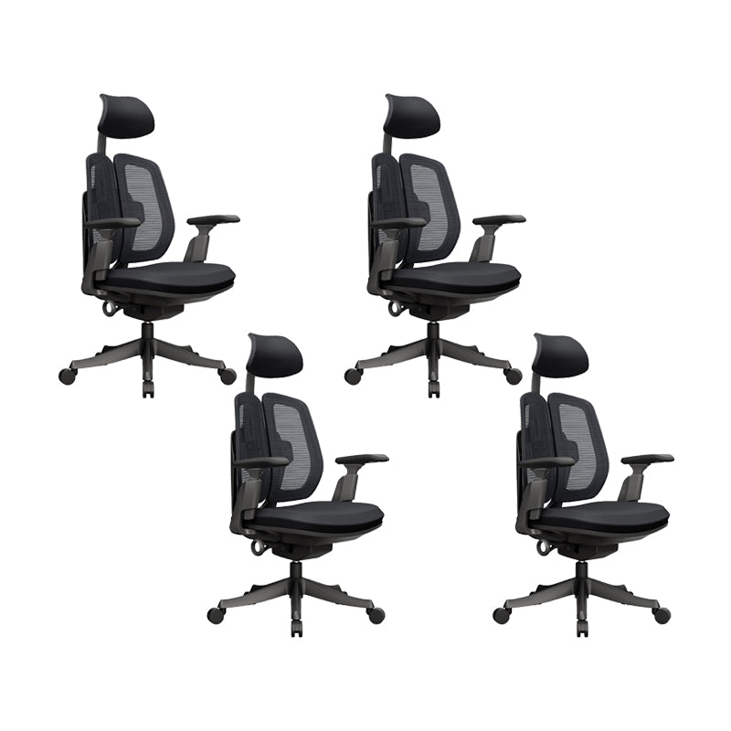 Silla ergonómica moderna para oficina en casa, silla giratoria con brazos ajustables