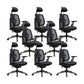 Silla ergonómica moderna para oficina en casa, silla giratoria con brazos ajustables