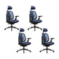 Silla ergonómica moderna para oficina en casa, silla giratoria con brazos ajustables