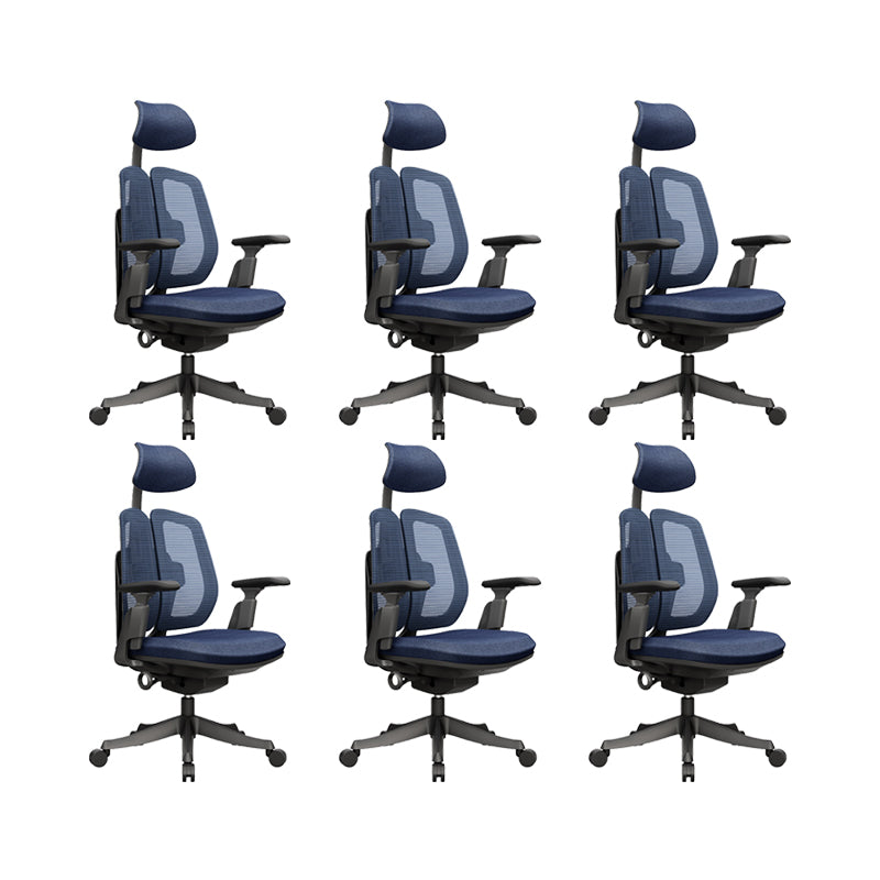 Silla ergonómica moderna para oficina en casa, silla giratoria con brazos ajustables