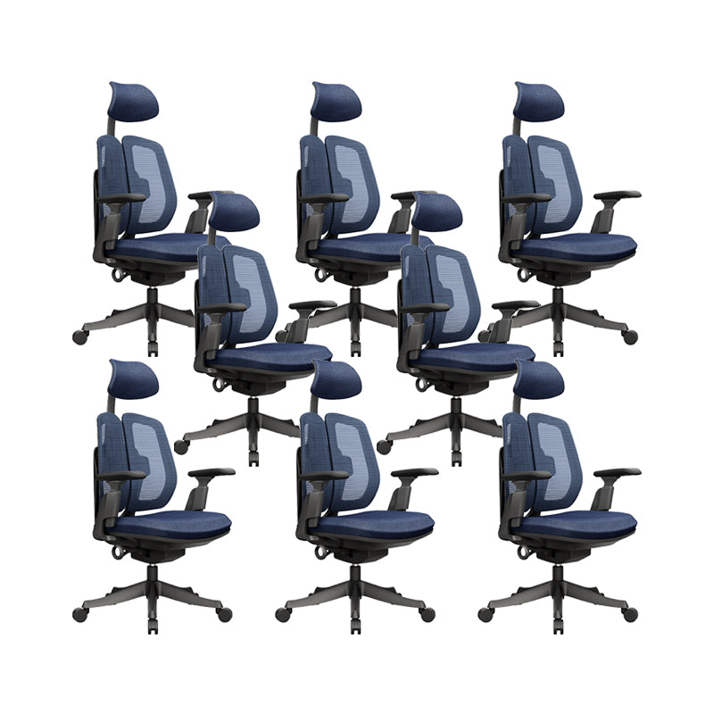 Silla ergonómica moderna para oficina en casa, silla giratoria con brazos ajustables