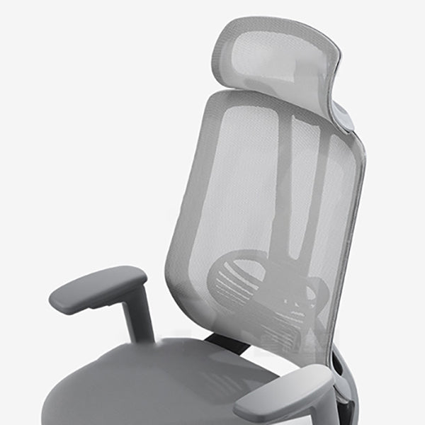 Mesh Swivel Ergonomic Chair Fixed Arms Adjustable Seat Height Office Chair Clearhalo 'furn' 'furn_office_chair' 'Furniture' 'Office Chairs' 'Office Furniture' 'office_chair' 6425488
