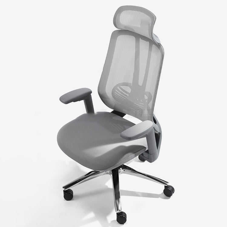 Mesh Swivel Ergonomic Chair Fixed Arms Adjustable Seat Height Office Chair Clearhalo 'furn' 'furn_office_chair' 'Furniture' 'Office Chairs' 'Office Furniture' 'office_chair' 6425494