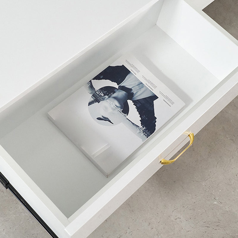 Glam Style TV Stand White Colour Enclosed Storage TV Console with Cabinet Clearhalo 'furn' 'furn_tv_stands_entertainment_centers' 'Furniture' 'Living Room Furniture' 'TV Stands & Entertainment Centers' 'TV Stands & Media Storage Furniture' 'tv_stands_entertainment_centers' 6426017