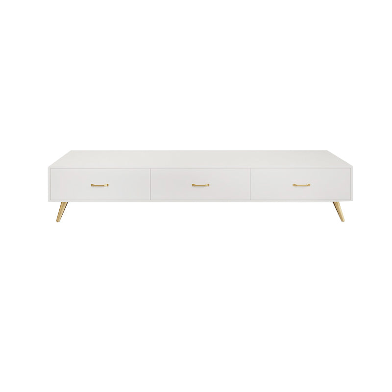 Glam Style TV Stand White Colour Enclosed Storage TV Console with Cabinet Clearhalo 'furn' 'furn_tv_stands_entertainment_centers' 'Furniture' 'Living Room Furniture' 'TV Stands & Entertainment Centers' 'TV Stands & Media Storage Furniture' 'tv_stands_entertainment_centers' 6426018