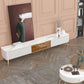 Glam Style TV Stand White Colour Enclosed Storage TV Console with Cabinet Clearhalo 'furn' 'furn_tv_stands_entertainment_centers' 'Furniture' 'Living Room Furniture' 'TV Stands & Entertainment Centers' 'TV Stands & Media Storage Furniture' 'tv_stands_entertainment_centers' 6426022