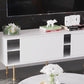 Glam TV Media Stand 16" W Enclosed Storage TV Stand Console with Cabinet Clearhalo 'furn' 'furn_tv_stands_entertainment_centers' 'Furniture' 'Living Room Furniture' 'TV Stands & Entertainment Centers' 'TV Stands & Media Storage Furniture' 'tv_stands_entertainment_centers' 6426061