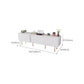 Glam TV Media Stand 16" W Enclosed Storage TV Stand Console with Cabinet Clearhalo 'furn' 'furn_tv_stands_entertainment_centers' 'Furniture' 'Living Room Furniture' 'TV Stands & Entertainment Centers' 'TV Stands & Media Storage Furniture' 'tv_stands_entertainment_centers' 6426070