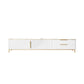 Rectangle Enclosed Storage TV Stand Luxury Sintered Stone Home Stand Console White Clearhalo 'furn' 'furn_tv_stands_entertainment_centers' 'Furniture' 'Living Room Furniture' 'TV Stands & Entertainment Centers' 'TV Stands & Media Storage Furniture' 'tv_stands_entertainment_centers' 6426076