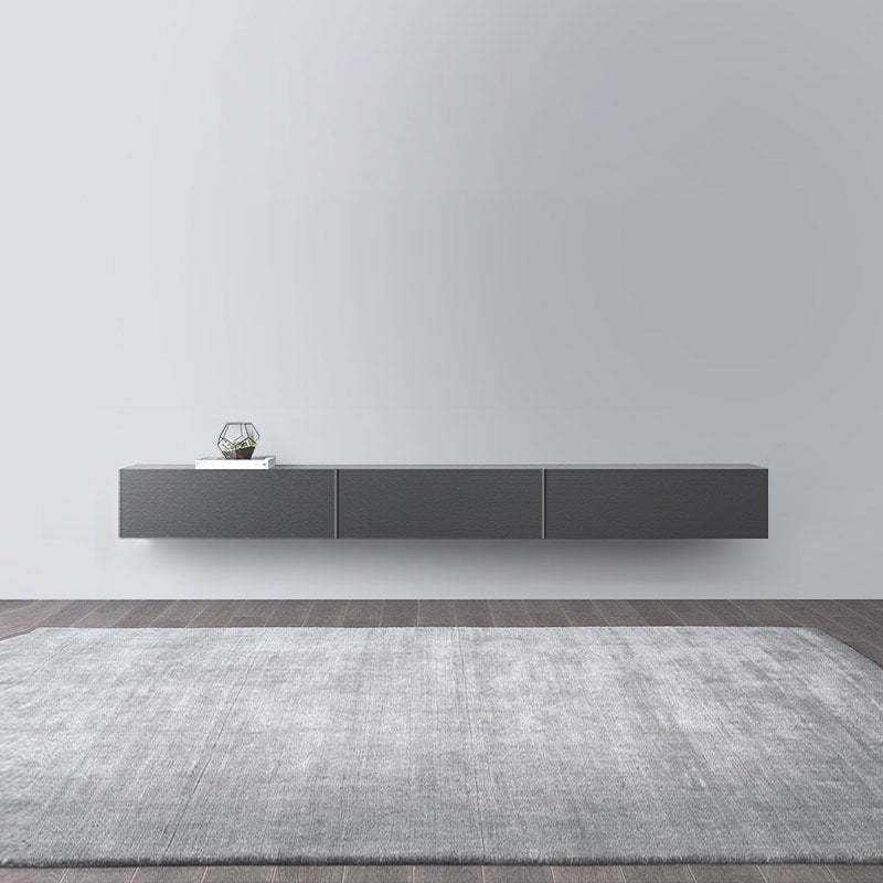 Modern Wood TV Stand Console Floating Black TV Media Stand for Living Room 78.7"L x 13.8"W x 11.8"H Clearhalo 'furn' 'furn_tv_stands_entertainment_centers' 'Furniture' 'Living Room Furniture' 'TV Stands & Entertainment Centers' 'TV Stands & Media Storage Furniture' 'tv_stands_entertainment_centers' 6426120