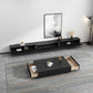 Modern Wood TV Stand Console Floating Black TV Media Stand for Living Room Clearhalo 'furn' 'furn_tv_stands_entertainment_centers' 'Furniture' 'Living Room Furniture' 'TV Stands & Entertainment Centers' 'TV Stands & Media Storage Furniture' 'tv_stands_entertainment_centers' 6426124