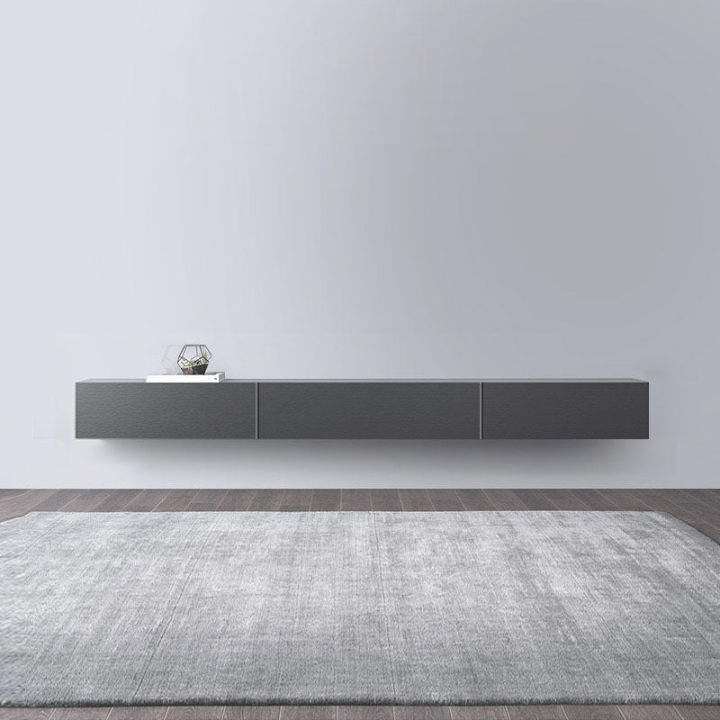 Modern Wood TV Stand Console Floating Black TV Media Stand for Living Room 86.6"L x 13.8"W x 11.8"H Clearhalo 'furn' 'furn_tv_stands_entertainment_centers' 'Furniture' 'Living Room Furniture' 'TV Stands & Entertainment Centers' 'TV Stands & Media Storage Furniture' 'tv_stands_entertainment_centers' 6426129