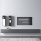 Modern Wood TV Stand Console Floating Black TV Media Stand for Living Room Clearhalo 'furn' 'furn_tv_stands_entertainment_centers' 'Furniture' 'Living Room Furniture' 'TV Stands & Entertainment Centers' 'TV Stands & Media Storage Furniture' 'tv_stands_entertainment_centers' 6426134