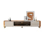 4 Drawers Glam TV Stand Stone Counter Top Enclosed Storage TV Cabinet Orange Clearhalo 'furn' 'furn_tv_stands_entertainment_centers' 'Furniture' 'Living Room Furniture' 'TV Stands & Entertainment Centers' 'TV Stands & Media Storage Furniture' 'tv_stands_entertainment_centers' 6426163