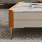 4 Drawers Glam TV Stand Stone Counter Top Enclosed Storage TV Cabinet Clearhalo 'furn' 'furn_tv_stands_entertainment_centers' 'Furniture' 'Living Room Furniture' 'TV Stands & Entertainment Centers' 'TV Stands & Media Storage Furniture' 'tv_stands_entertainment_centers' 6426170