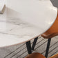 Tavolo da pranzo rotondo allungabile Tavolo da pranzo moderno in pietra