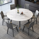 Tavolo da pranzo rotondo allungabile Tavolo da pranzo moderno in pietra
