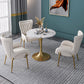 Round Golden Base Dining Table Glam Stone Table for Dining Room Clearhalo 'Dining Tables & Seating' 'Dining Tables' 'dining_table' 'furn' 'furn_dining_table' 'Furniture' 'Kitchen & Dining Furniture' 6426715