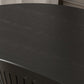 Black Pine Wood Dining Table Contemporary Style Dining Room Table